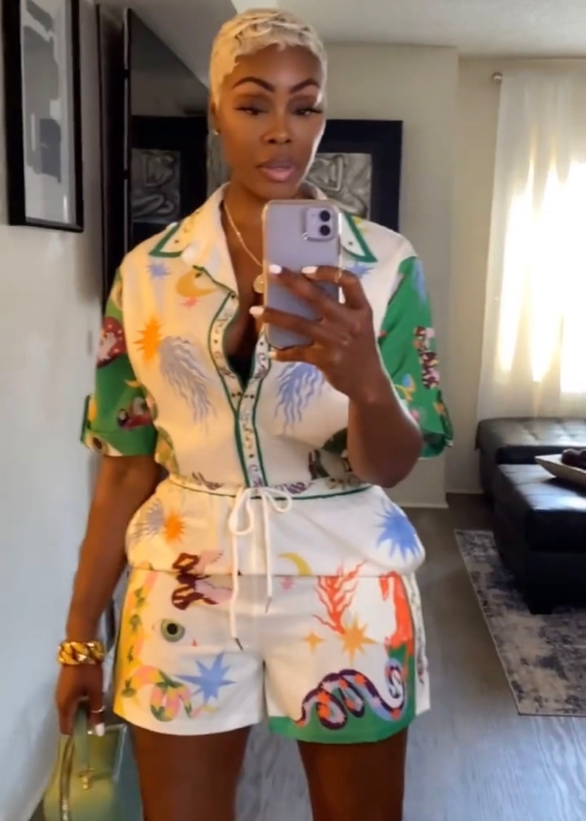 The Avanti Summer Linen & Cotton Printed Set