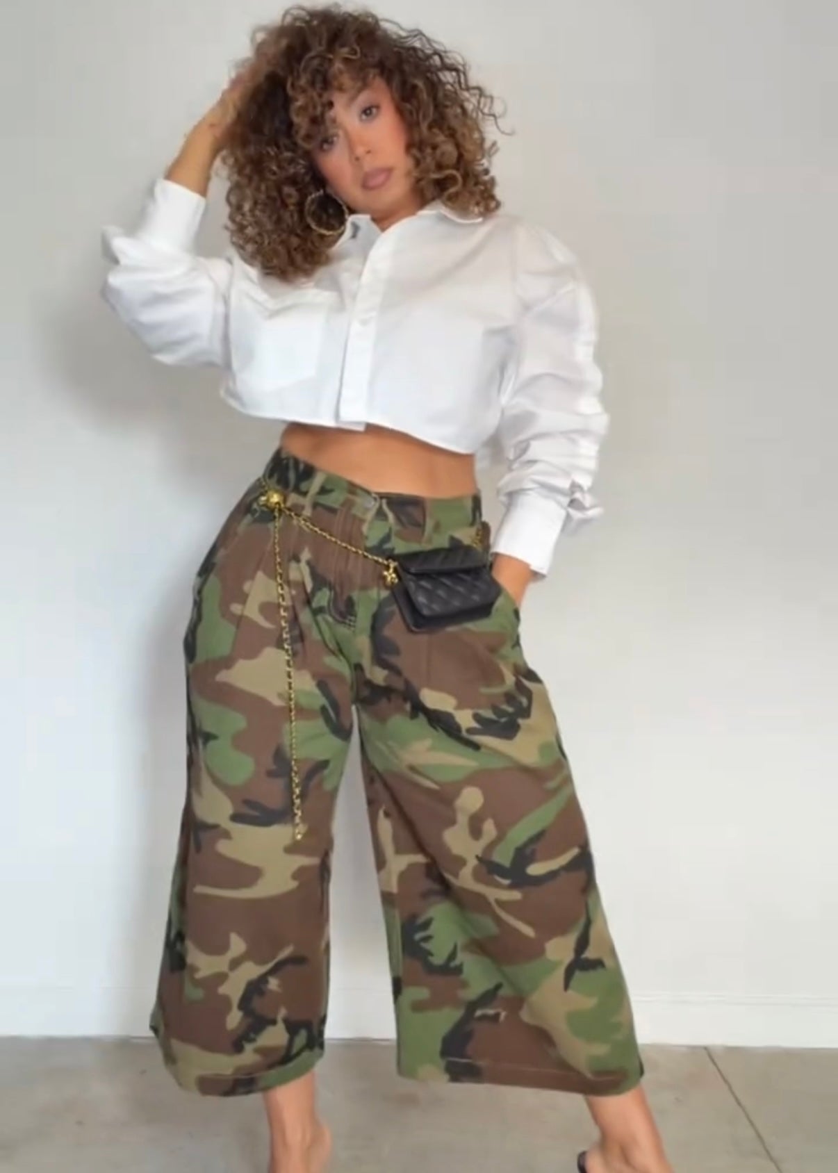 Command Muse Camo Wide-Leg Pants