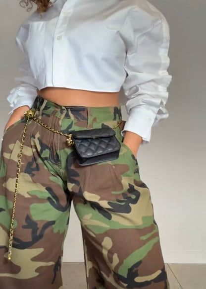 Command Muse Camo Wide-Leg Pants