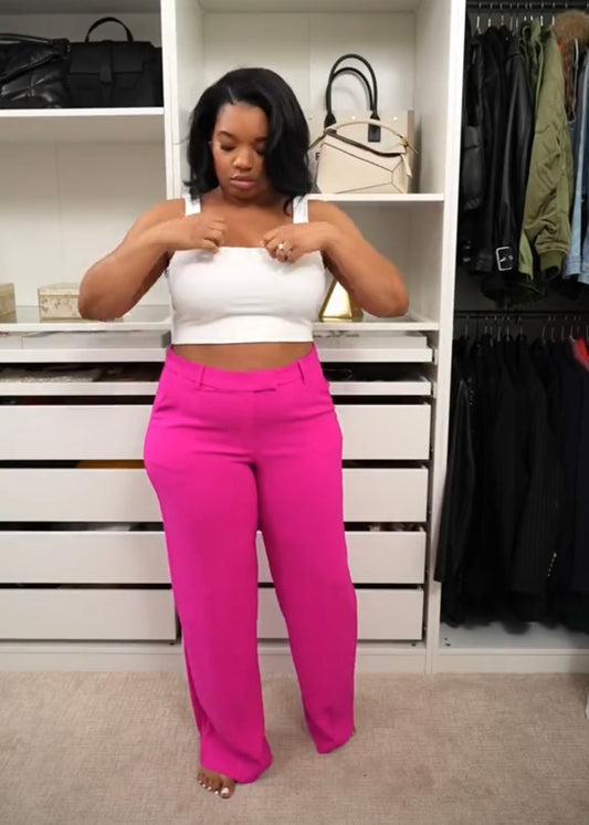 The SculptFit  High-Waist Tailored Pants