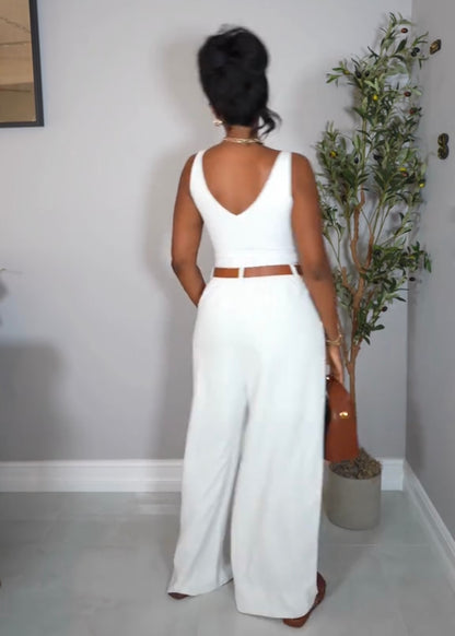 Effortless Luxe Wide-Leg Set